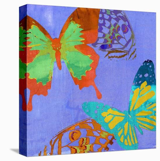 Saturated Butterflies IV-Sisa Jasper-Stretched Canvas