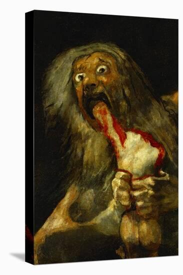 Saturn Devouring One of His Sons, Detail, from the Series of Black Paintings-Francisco de Goya-Premier Image Canvas
