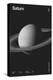 Saturn : Minimal Planets Datas, 2023 (Digital)-Florent Bodart-Premier Image Canvas