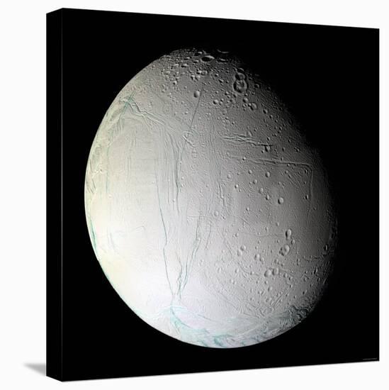 Saturn's Moon Enceladus-Stocktrek Images-Premier Image Canvas