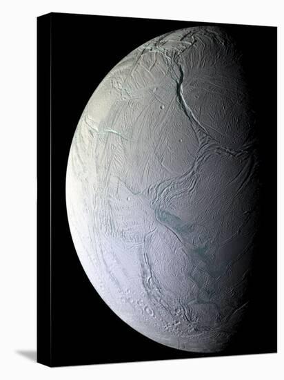 Saturn's Moon Enceladus-Stocktrek Images-Premier Image Canvas