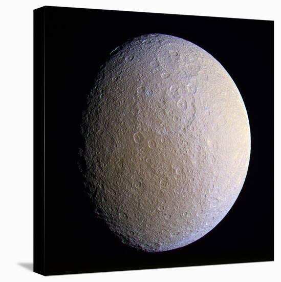 Saturn's Moon Rhea, Cassini Image-null-Premier Image Canvas