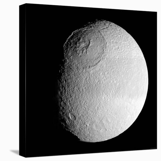 Saturn's Moon Tethys-Stocktrek Images-Premier Image Canvas