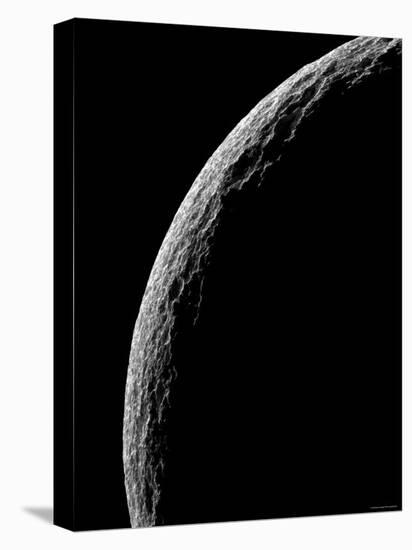Saturn's Moon Tethys-Stocktrek Images-Premier Image Canvas