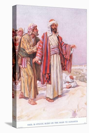 Saul Is Struck Blind on the Road to Damascus-Arthur A. Dixon-Premier Image Canvas