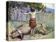 Saul sacrifices the oxen by J James Tissot - Bible-James Jacques Joseph Tissot-Premier Image Canvas