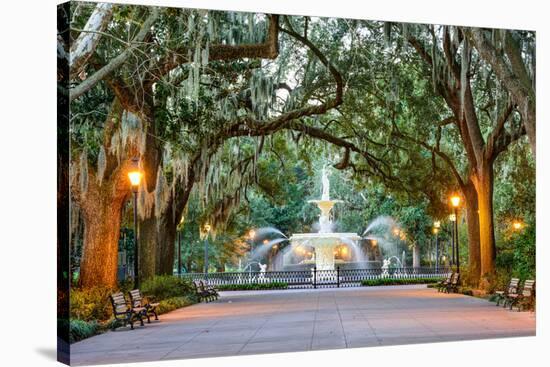 Savannah, Georgia, USA at Forsyth Park Fountain.-SeanPavonePhoto-Premier Image Canvas