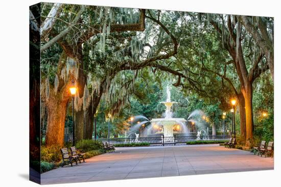 Savannah, Georgia, USA at Forsyth Park Fountain.-SeanPavonePhoto-Premier Image Canvas