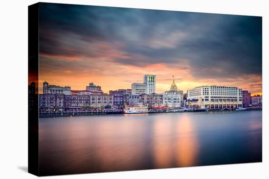 Savannah, Georgia, USA Riverfront Skyline.-SeanPavonePhoto-Premier Image Canvas