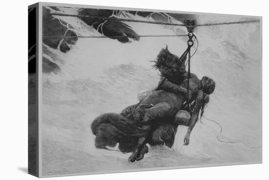 Saved, 1889 (Etching)-Winslow Homer-Premier Image Canvas