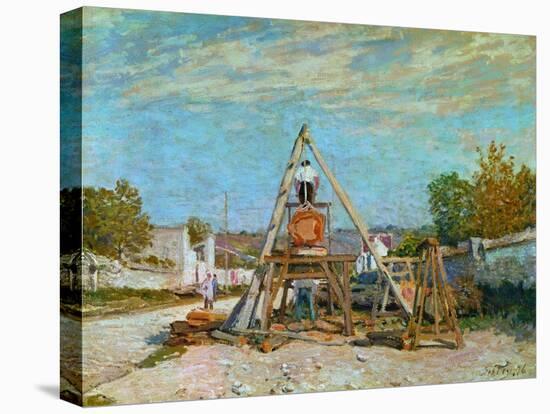 Sawing Wood, 1867-Alfred Sisley-Premier Image Canvas