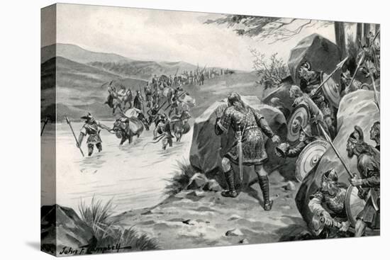 Saxons Ambush Danes-G.F. Scott Elliot-Stretched Canvas