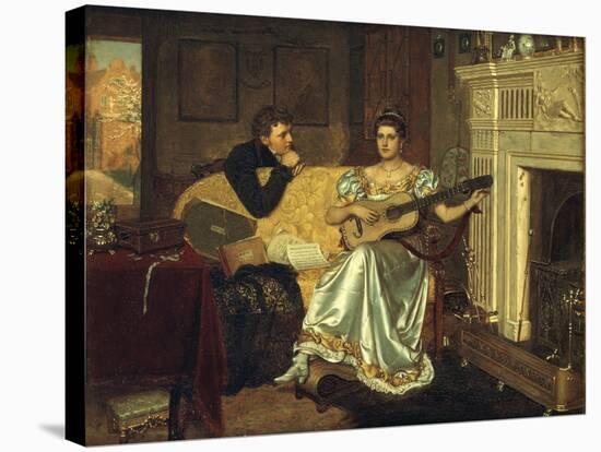 Say, What shall be the Burden of my Song?, 1881-Edmund Blair Leighton-Premier Image Canvas