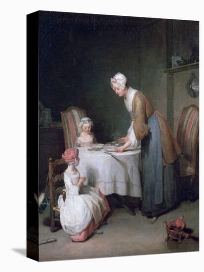 Saying Grace, 1744-Jean-Baptiste Simeon Chardin-Premier Image Canvas