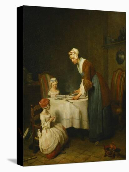 Saying Grace, (La Benedicite), Salon of 1740-Jean-Baptiste Simeon Chardin-Premier Image Canvas