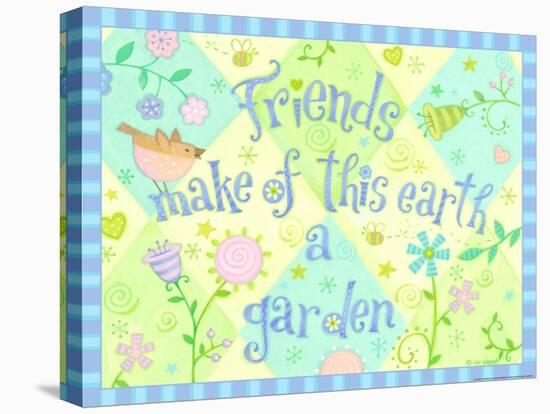 Sayings 1 Friends-Viv Eisner-Stretched Canvas