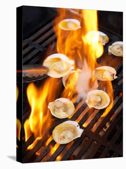 Scallops on Barbeque-David Wall-Premier Image Canvas