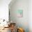 Scandi Abstract Mint Pink-Urban Epiphany-Stretched Canvas displayed on a wall