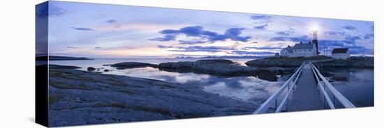 Scandinavia, Norway, Hamaroey, Tranoey, Lighthouse, Landscape, Evening-Mood, Panorama-Rainer Mirau-Premier Image Canvas