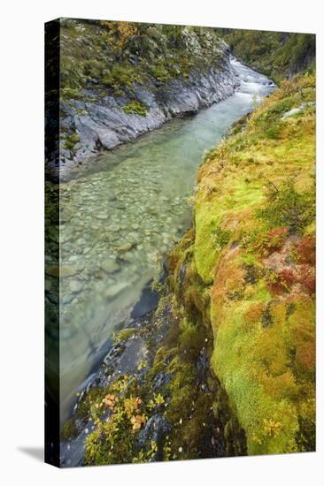 Scandinavia, Norway, Rondane, National-Park, Mountain Stream, Rocks-Rainer Mirau-Premier Image Canvas