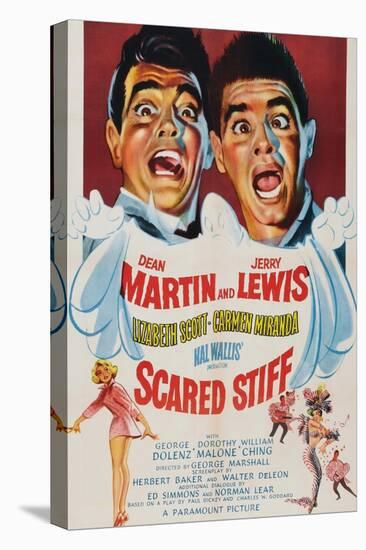 Scared Stiff, Dean Martin, Jerry Lewis, 1953-null-Stretched Canvas