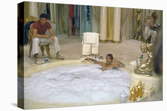 SCARFACE, 1983 directed by BRIAN by PALMA Steven Bauer and Al Pacino (photo)-null-Stretched Canvas
