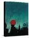 Scarlet Streetlight with Chrysler Building-Robert Cattan-Premier Image Canvas