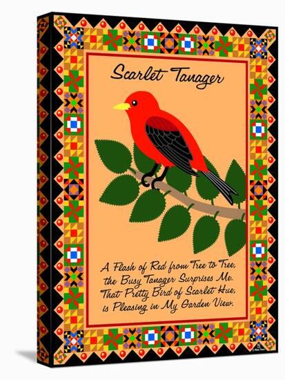 Scarlet Tanager Quilt-Mark Frost-Premier Image Canvas