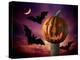 Scary Pumpkin and Bats-Matthias Kulka-Premier Image Canvas