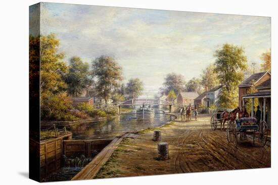 Scene Along the Delaware and Hudson Canal, 1907-Edward Lamson Henry-Premier Image Canvas