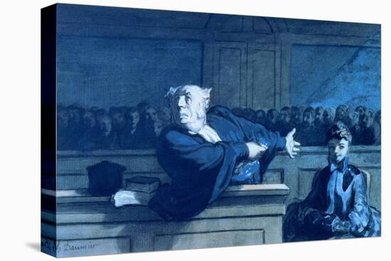 Scene at a Tribunal-Honore Daumier-Premier Image Canvas