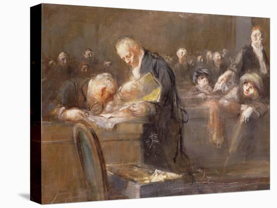 Scene at the Tribunal: the Convicting Evidence-Jean Louis Forain-Premier Image Canvas