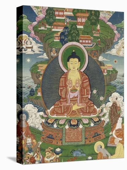 Scène de la vie de Buddha : le grand miracle de Svaravati-null-Premier Image Canvas