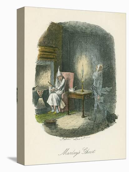 Scene from a Christmas Carol by Charles Dickens, 1843-John Leech-Premier Image Canvas