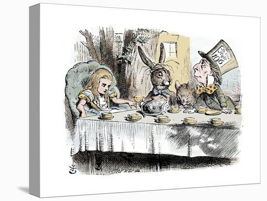 Scene from Alice's Adventures in Wonderland by Lewis Carroll, 1865-John Tenniel-Premier Image Canvas