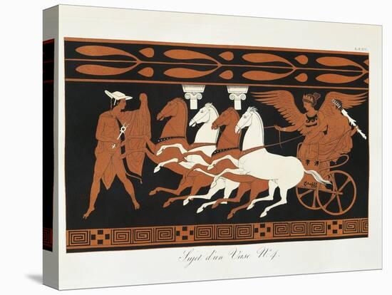 Scene from Ancient Greek Vase with Heracles on a Quadriga Driven by Nike-null-Premier Image Canvas