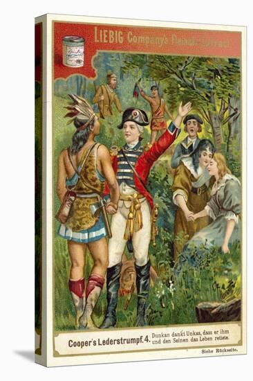 Scene from Last of the Mohicans, by James Fenimore Cooper-null-Premier Image Canvas