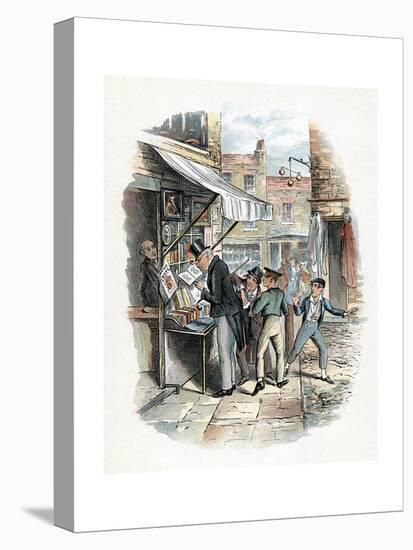 Scene from Oliver Twist by Charles Dickens, 1837-1839-George Cruikshank-Premier Image Canvas