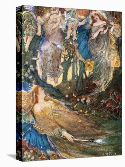 Scene from Shakespeare's a Midsummer Night's Dream-null-Premier Image Canvas