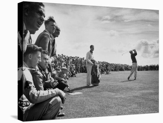 Scene from the British Open, with Spectators Watching Ben Hogan-Carl Mydans-Premier Image Canvas