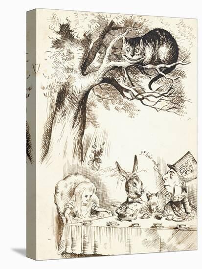 Scene from the Mad Hatter's Tea Party, C.1865-John Tenniel-Premier Image Canvas