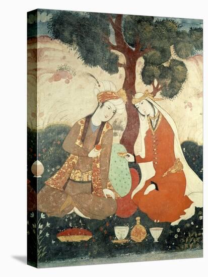 Scene Galante from the Era of Shah Abbas I, 1585-1627-null-Premier Image Canvas