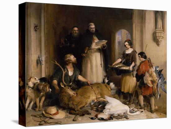 Scene in the Olden Time at Bolton Abbey, C.1834-Edwin Henry Landseer-Premier Image Canvas