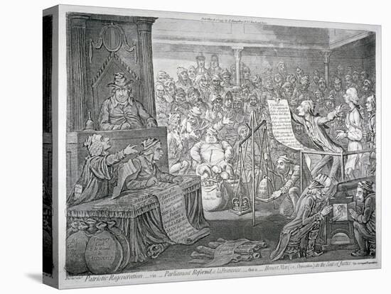 Scene Inside the House of Commons, Westminster, London, 1795-James Gillray-Premier Image Canvas