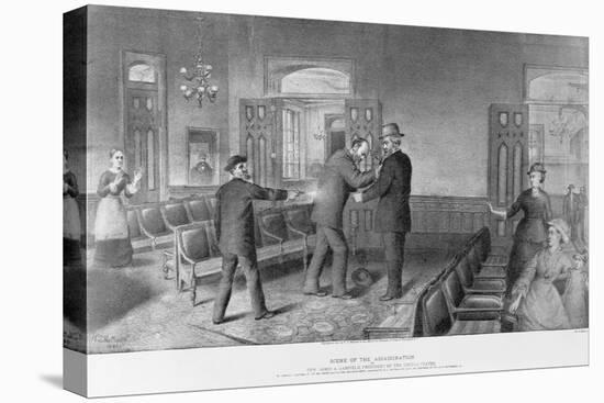 Scene of the Assassination of General James A. Garfield, President of the United States-W. T. Mathews-Premier Image Canvas