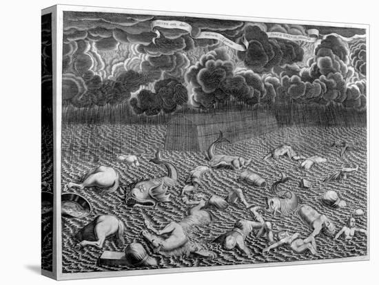 Scene of the Deluge, 1675-Athanasius Kircher-Premier Image Canvas