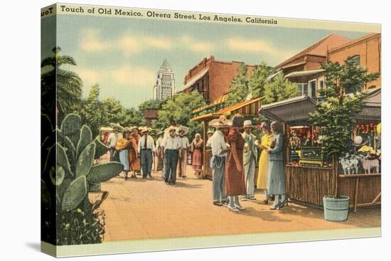 Scene on Olvera Street, Los Angeles, California-null-Stretched Canvas