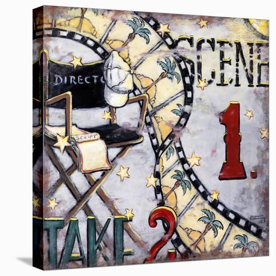 Scene One Take Two-Janet Kruskamp-Stretched Canvas