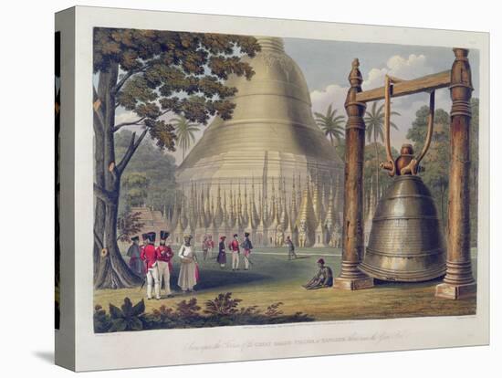 Scene Upon the Terrace of the Great Dagon Pagoda at Rangoon-Joseph Moore-Premier Image Canvas