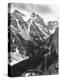 Scenery along Columbia Icefields Highway in Canadian Rockies between Banff and Jasper-Andreas Feininger-Premier Image Canvas